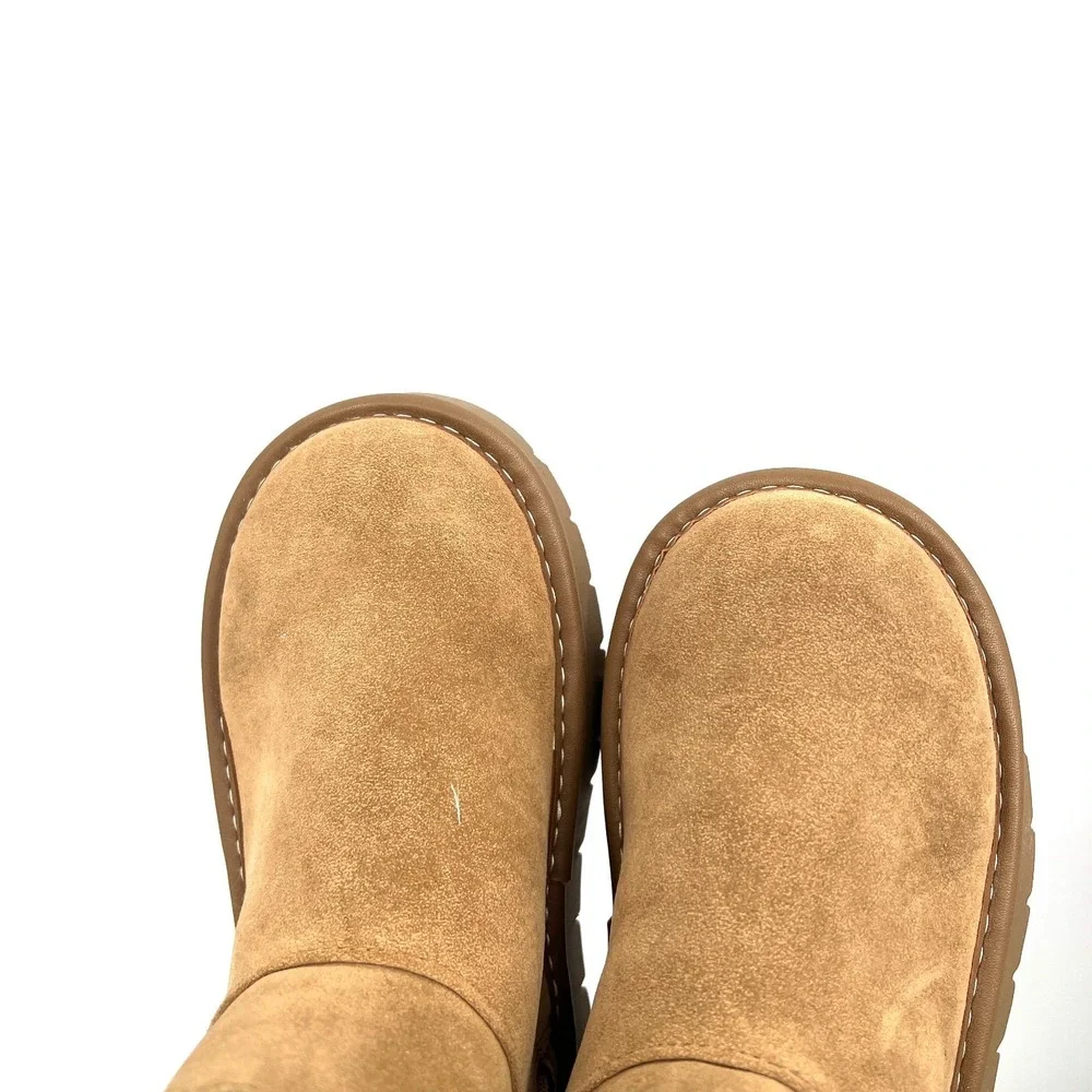 NEW Cat & Jack shearling ankle boots Back to School fall winter cozy 1